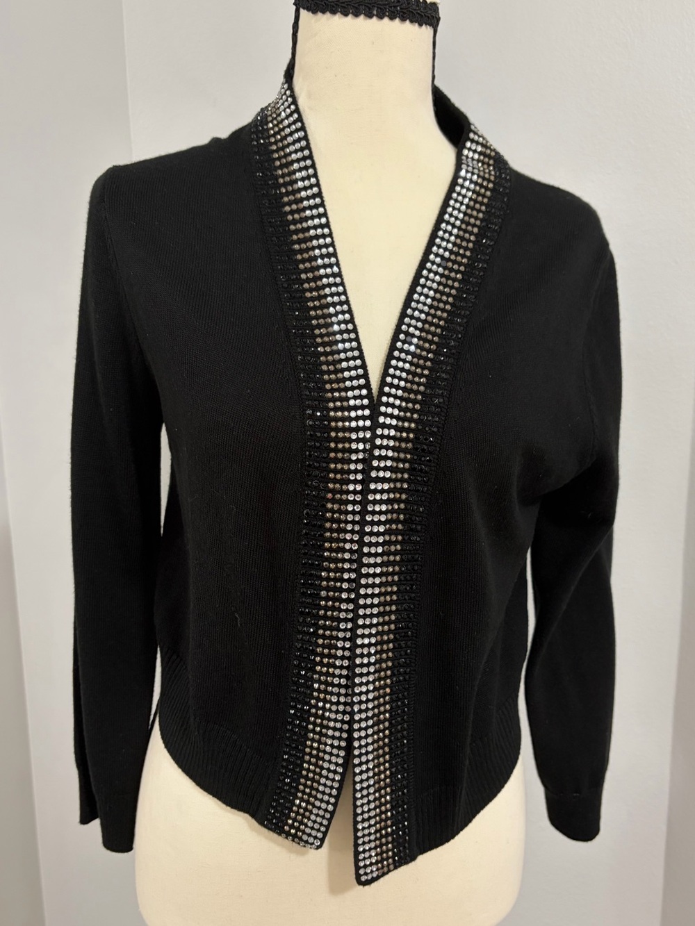 Black Women's Embellished Cardigan